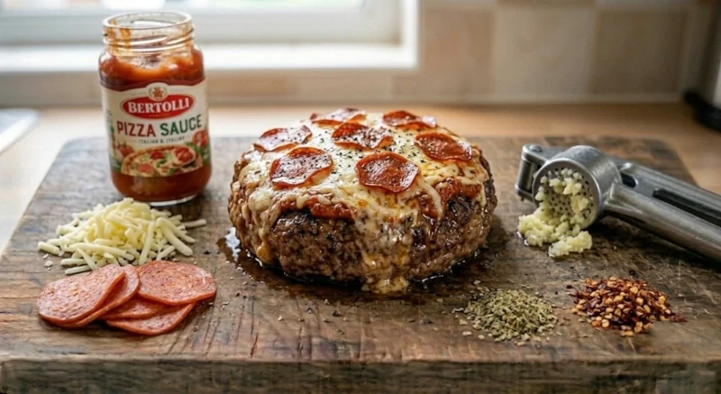 Pepperoni Pizza Burger