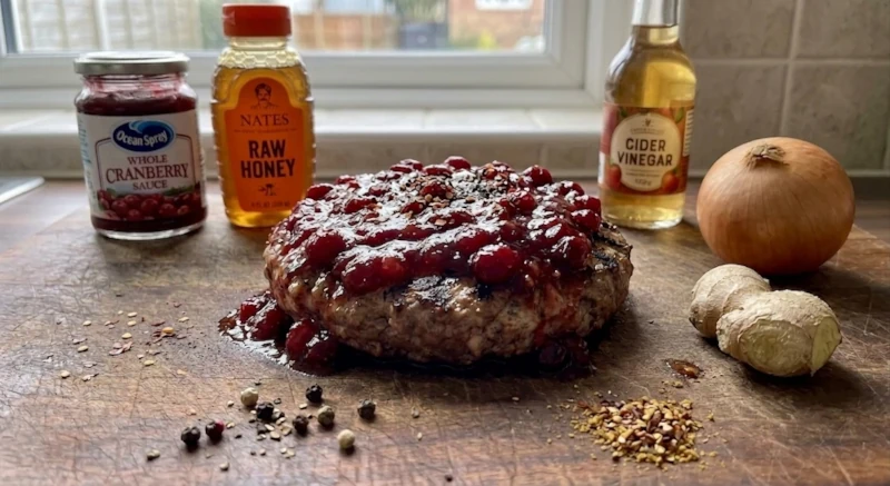 Spicy Cranberry Turkey Burger